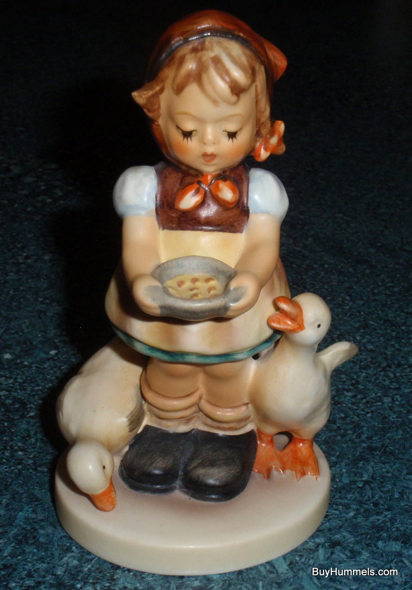 "Be Patient" Goebel Hummel Figurine #197 2/0 - Girl Feeding Ducks!