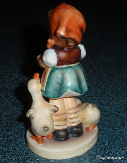 "Be Patient" Goebel Hummel Figurine #197 2/0 - Girl Feeding Ducks!