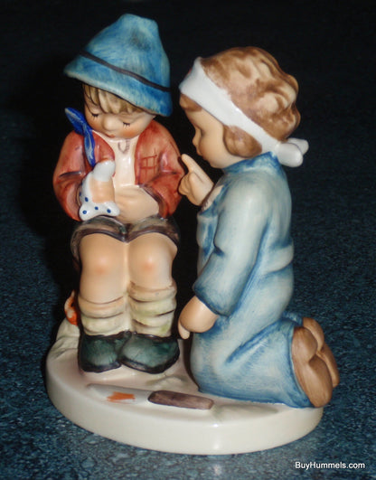 "LITTLE NURSE" Goebel Hummel Figurine #376 - Nurse Fixing A Boo Boo