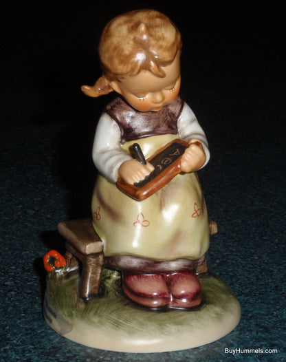 "Busy Student" Goebel Hummel Figurine #367 - Little Girl Learning With Blackboard!