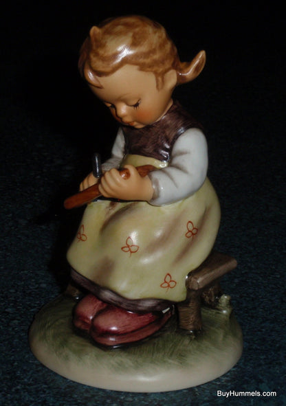 "Busy Student" Goebel Hummel Figurine #367 - Little Girl Learning With Blackboard!