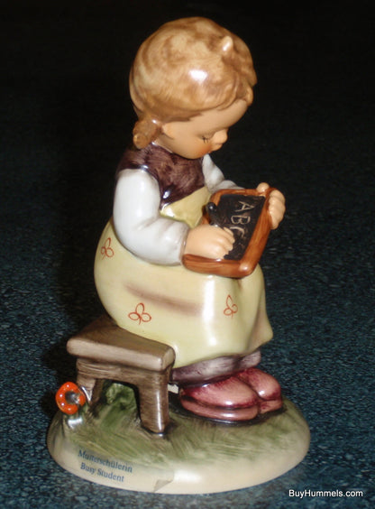 "Busy Student" Goebel Hummel Figurine #367 - Little Girl Learning With Blackboard!