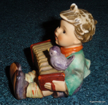 "LET'S SING" Hummel Figurine #110/0 TMK5 Boy Playing Accordion With Bird