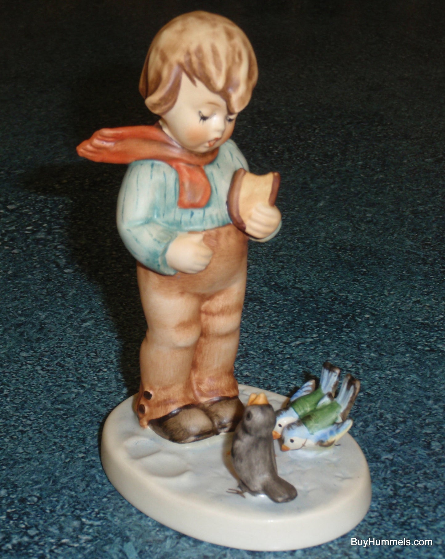 "Bird Watcher" Goebel Hummel Figurine #300 Boy Feeding The Birds!