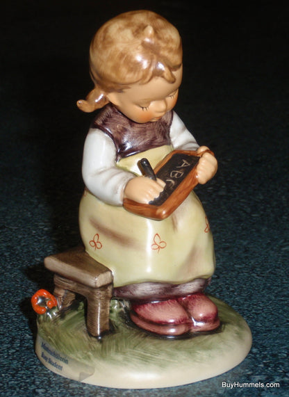 "Busy Student" Goebel Hummel Figurine #367 - Little Girl Learning With Blackboard!