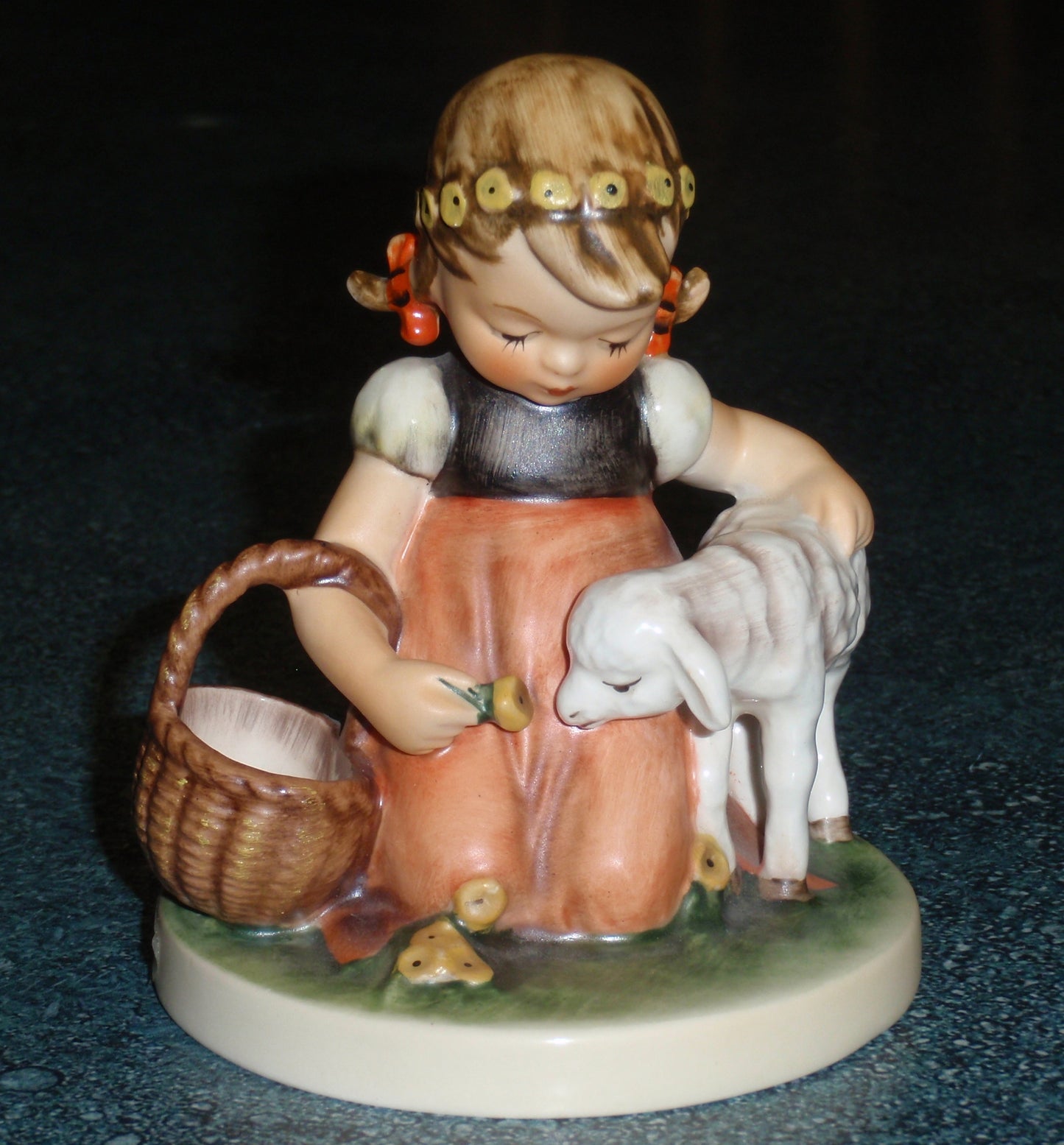 "Favorite Pet" Goebel Hummel Figurine #361 - Girl With Baby Lamb!