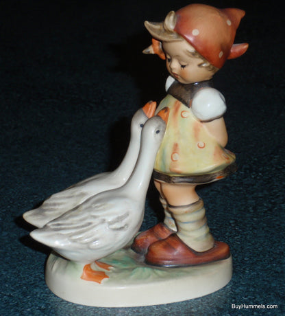 "Goose Girl" Goebel Hummel Figurine #47/0 - Little Girl With Geese!