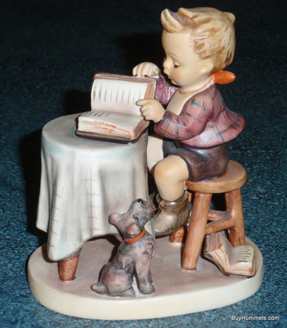 Goebel Hummel Figurine "Little Bookkeeper" #306 - Accountant With Little Dog!