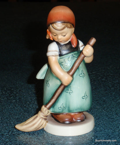 "Little Sweeper" Goebel Hummel Figurine #171 - Little Girl Sweeping The Floor!